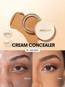 SHEGLAM Rapid Retouch Cream Concealer Full Coverage Crease-Proof Long-Lasting Eye & Face Makeup