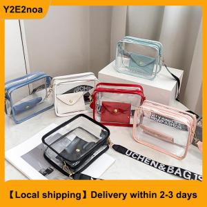 【Local shipping】 Women Transparent Bagwith PVC Clear Purse Crossbody Shoulder Bags With Removable Strap