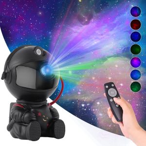 Astronaut Galaxy Projector Nebula Night Light 360° Adjustable with Remote Spaceman Galaxy Projector for Kids