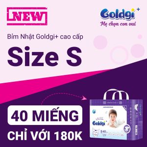 Bỉm Nhật dán/quần Goldgi+ cao cấp Goldgi X5 Size nb92/s84/m66/l56/m60/l48/xl