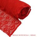 Kain Brokat Brukat Motif Bunga GULUNGAN 45 meter Lebar 150cm Murah. 