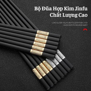 Bộ 10 Đôi Đũa Ăn Hợp kim Chất Lượng Cao Cho Gia Đình
