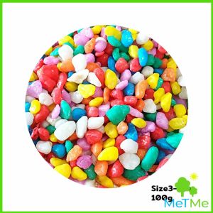 METME หินใส่ตู้ปลา หินประดับ ตกแต่งสวน 100g / ต่อแพ็ค Colorful Stones