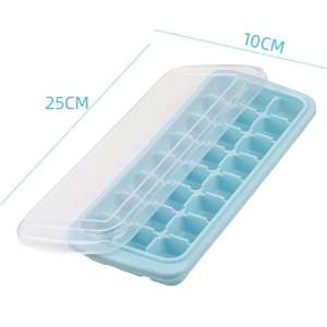 24 / 36 Grid Silicone Ice Cube Trays With Lid Ice Maker Refrigerator Frozen Ice Box with Removable Cover