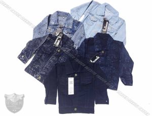 AWAS Jaket Jeans Anak Denim Umur 1-8 Tahun Bioblitz Biowash Snow Bahan Berkualitas