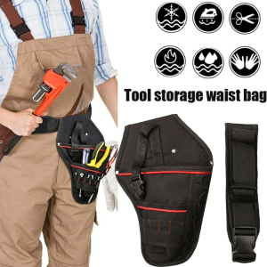 COD ESPLB Tas Perkakas teknisi listrik bengkel Pinggang Drill Holster Waist Tool Bag GJ0199