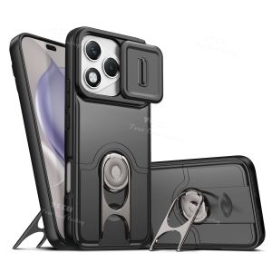 Ốp Lưng Honor X9D Màu Trơn Cho Honor 600Lite 400Lite 400Smart 400Pro 400 X9B Phong Cách Tối Giản Nắp Trượt Bảo Vệ Camera Giá Đỡ Xoay Chống Sốc Chống Rơi Ốp Bảo Vệ