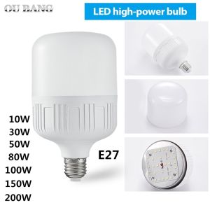 OU BANG Energy Saving LED Bulb Lamp E27 220V 10W 20W 30W 40W 50W 60W 80W 100W 150W High Brightness Spotlight for Home Indoor