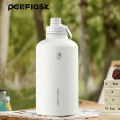 PELIFLASK 18oz/ 64oz Wide mouth Vacuum Insulated Stainless Steel Drinking Water Bottle - Elegant White. 