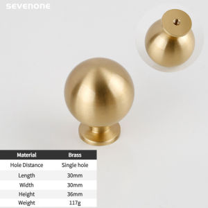 ลูกบิดตู้เรียบง่ายทันสมัย ทองเหลือง มือจับประตูตู้เสื้อผ้า หรูหราเบา มือจับตู้ทอง