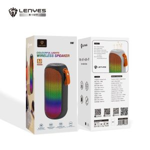 LENYES S107 Speaker Bluetooth TWS 5.3 RGB HIFI Stereo sound