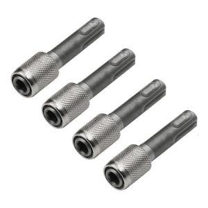 4pcs Adapter 6.35mm Hexagonal Shank Bit Holder Converter Fit for Hammer Impact Drill and Earth Drill Enhances Efficiency