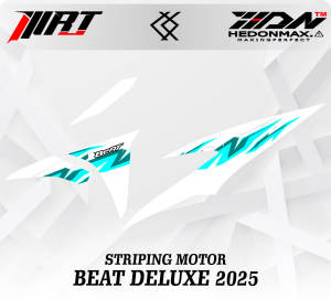 Striping Beat 2024 - Stiker Transparan Beat Deluxe/Street New 2024 Grafis MOdern (Sudah Terpotong)