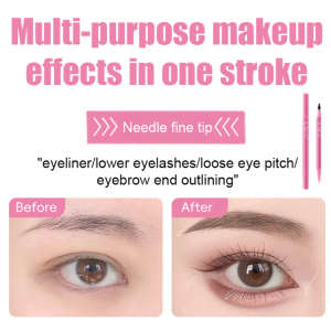 Waterproof Dual-Ended Eyebrow Pencil Natural Waterproof Lasting Double Heads Eyebrow Pencil Eye Brow With Brush
