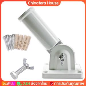 ผู้ถือธงอลูมิเนียม180องศาปรับติดผนังเสาธงวงเล็บมุม