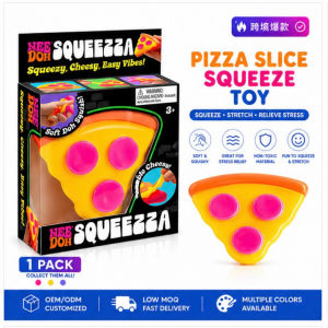 Needoh Squeeze and stress-relieve pizza Pizza Squeezable maltose material slow-rebound pizza toy with