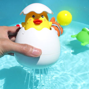 Cute Baby Bathing Toy Duck Penguin Egg Water Spray Sprinkler Bathroom Sprinkling Shower Swimming Water Toys Kids Gift