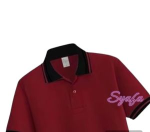 Kaos Kerah Distro Lengan Pendek/ Kaos Pria Kerah Terbaru/Kerah Polos/Kerah List/COD