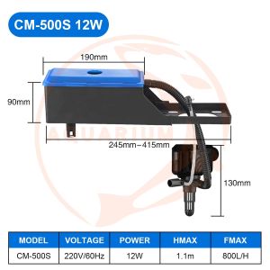 Aquarium Top Filter 12/20Watts For 10 - 80 Gallons Pump Cycle Fresh Sea Water Circulation Purification Aquascape Oxygen