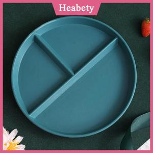 Heabety Ba-lưới Tây ngăn tấm cho thực phẩm trái cây salad chia tấm rơm lúa mì chế độ ăn uống bữa ăn tấm khay thực phẩm nhà bếp đồ ăn