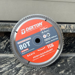 Lưỡi Cắt Nhôm Gỗ 210mm Dekton DK-B210AL 210x20x80T Cắt Mịn Ít Ba Via Độ Bền Cao | Hàng Chính Hãng