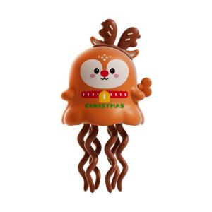HUNIU Chuyển động xoắn Đồ chơi bí ngô ma nhảy múa Dễ thương Đồ chơi lên dây cót Đồ chơi Giáng sinh cho trẻ em Hài hước Hươu nhân tuyết Đồ chơi đồng hồ Không khí lễ hội