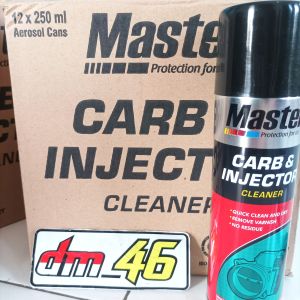 Paket 1 dus Cairan Karburator Motor Cairan Pembersih Karbu Injeksi Master Carb & Injector Cleaner Netto 250ml & 500ml