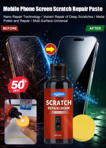 Mobile Screen Scratch Repair Paste Phone Screen Scratch Remover Paste Nano Polishing Compound For Glass Repair Removes Fine Scratches Scuffs Restores Shine No Ammonia