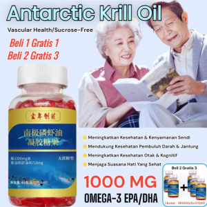 Antarctic Krill Oil Supplement Rich in Pure Omega-3 Phospholipids and Astaxanthin Powerful Anti-Inflammatory Softgels for Daily Health