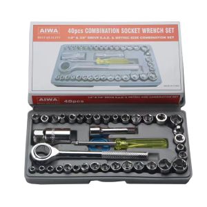 Kunci Sok Shock 40 in 1 Multipurpose Combination Socket Tools Box Bolting