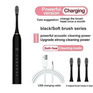 6 Modes Waterproof Sonic Electric Toothbrush USB Rechargeable Toothbrush