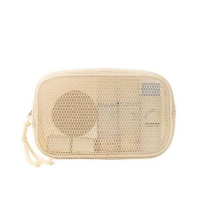 SUTONGXUE Lưới thoáng khí Túi đựng mỹ phẩm bằng lưới Dung lượng lớn Trong suốt Hộp đựng đồ trang điểm du lịch Thường ngày Cầm tay Ví đựng tiền xu Phụ nữ