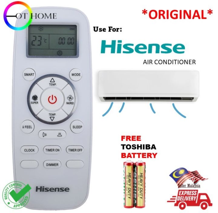 Telecomando Sostitutivo Per Condizionatore Hisense – Compatibile Con DG11L1-03, DG11L1-01 E DG11L1-04
