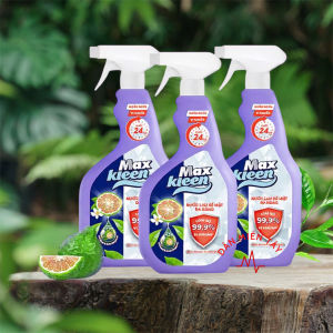 Combo 3 Chai Xịt Nước Lau Bề Mặt Đa Năng MaxKleen 520ml – Sạch Nhanh Diệt Khuẩn