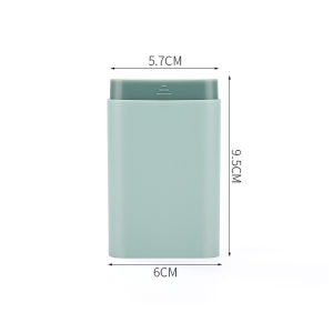 JustLiving 6 Cavicity Portable Medicine Box with Sealed Compartments for Travel and Storage Small Pill Organizer Portable Pill Box for Purse Pill Organizer for Vitamin/ Fish Oil/ Supplements Pill