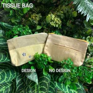 (Natural Tie Dye) ecoWarna Earth Color Series Handmade Tissue Bag | Portable and Washable | Purses Pouches