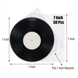 50Pcs Anti-Static Vinyl Record Protecter Bag Dustproof Sleeve
