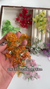 Tuyên bố Chùm Hoa Bông tai hoa hoa tai mặt dây chuyền hoa Bông tai phóng đại Hoa đồ trang sức cho tai