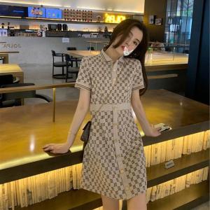 Missliu เสื้อโปโลฤดูร้อน2025หญิงใหม่ภาษาฝรั่งเศสคำลำลองและสะดวกสบายเอวกระโปรงถัก