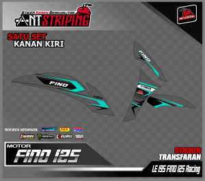 [COD] Stiker Transparan UV FINO Striping Motor Yamaha Variasi Racing LE195