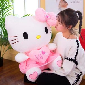 Gấu bông mèo hello kitty mặc váy ôm tim dễ thương siêu cưng (25cm---60cm) hàng xịn cao cấp