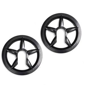 2Pcs Bike Chain Guard Protector 5 Hole Bicycles Sprocket Protective Cover Bike Chainwheel Protective Guard Cover