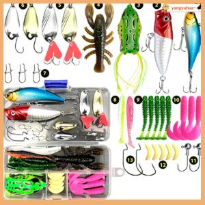 yangyuhua Lua Bait Set Lua Bait Bait Lua Sequins Soft Bait Bucktails Ray Frog Minnow Bionic Boxed Set