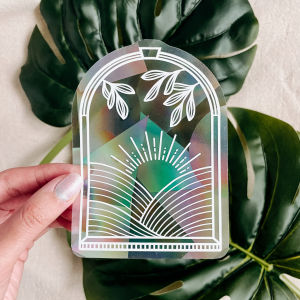 Papercranes Suncatcher Rainbow Window Decal | Prism Window Removable Sticker Home Decor Cute Animals Botanical Gift SG