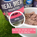 Pate Thức Ăn Ướt Snappy Tom Real Meat Cho Mèo Trưởng Thành - Lon Lớn 400g. 