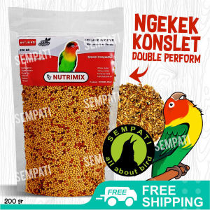 SEMPATI Nutrimix Lovebird 200gr Kamisama Ryobird Ryo Bird Milet Campur Mix Seed Pakan Burung Lovebird Love Bird Lb Pakan Harian Burung Milet Putih Merah Biji Sawi Minyak Metabolisme