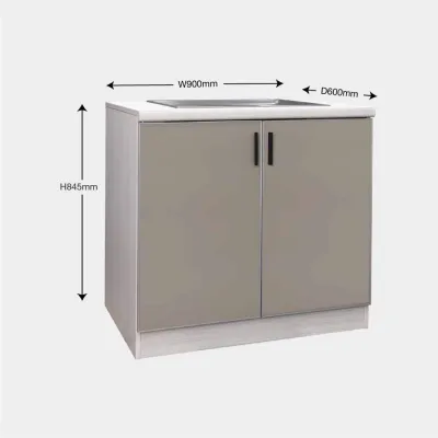 [FREE INSTALLATION] PerabotKINI NOVA Kitchen Cabinet for Wet and Dry Kitchen | E1 Melamine