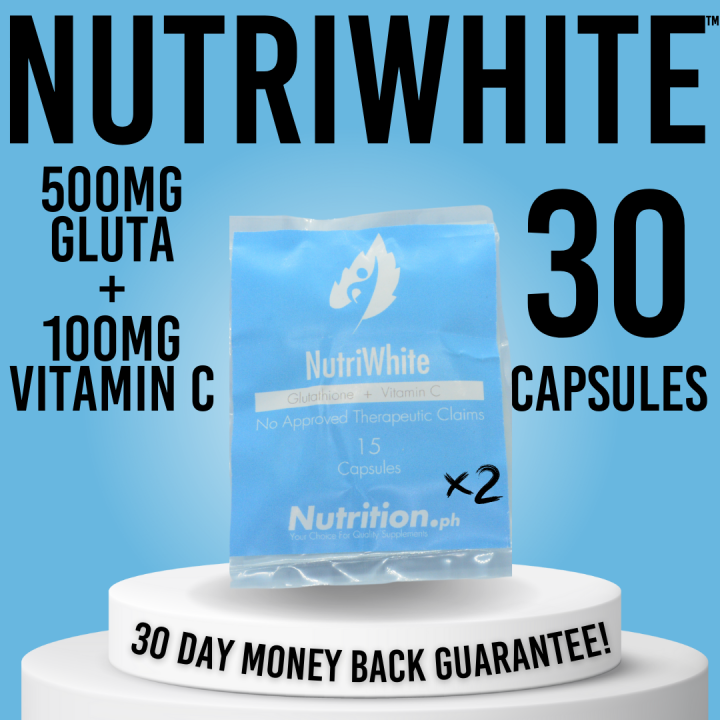 2x Nutrition.ph NutriWhite™ (15 Caps) Whitening Gluta supplement Glutathione Skin Whitening Pills Capsules Nutriwhite 15S Capsules Vitamin C Whitening Supplement - Lazada