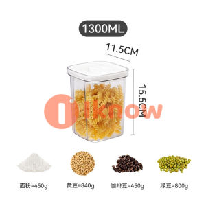 I know Kitchen Food Storage Box Twist Lock Airtight Vacuum Sealed Container Stackable Organiser Transparent Tupperrware bekas kedap udara 密封罐