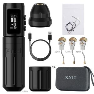 XNET Knight 2024 Wireless Tattoo Rotary Pen Ultra - smooth Coreless Motor 1800mAh Long - lasting Battery 3.5 - 4.5mm Multiple Stroke Options 10 Tattoo Needles Included COD Available